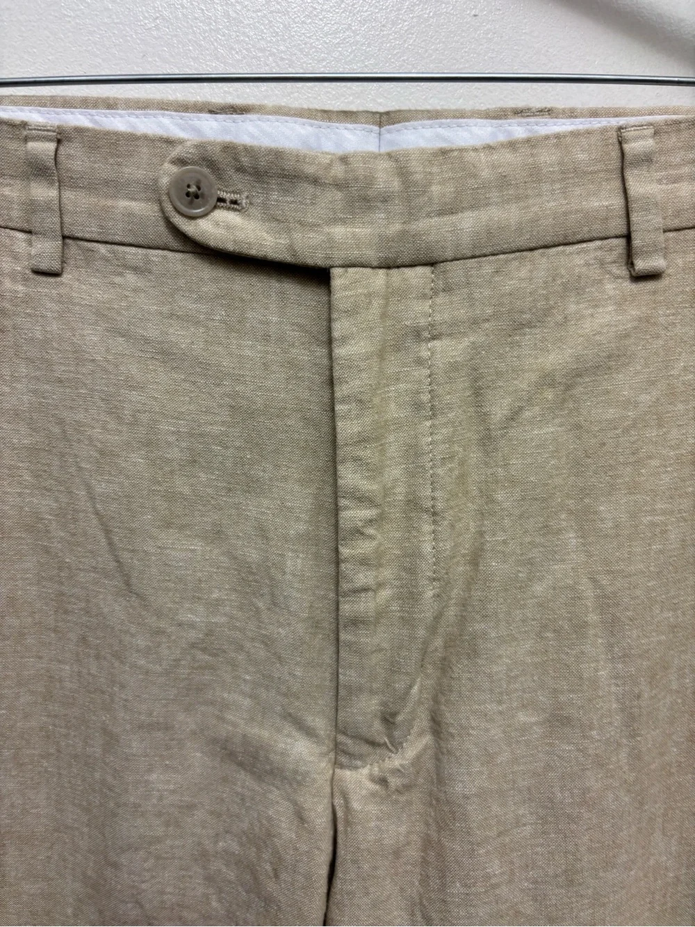 Joseph Abboud JOE Linen Cotton Pants Men's 36x30 Beige‎ Summer Trousers